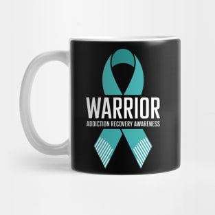 Warrior Addiction Recovery Awareness Mug